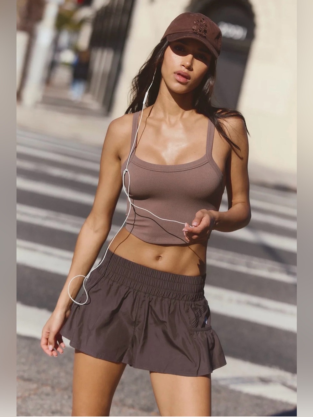 NWOT FP Movement Get Your Flirt On Shorts / Brown